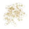 80 Stück Ringform Ringform Büroklammern Gold 38*25mm Niedliche Büroklammern Galvanisiertes Metall Rostbeständige Büroklammern Einladung