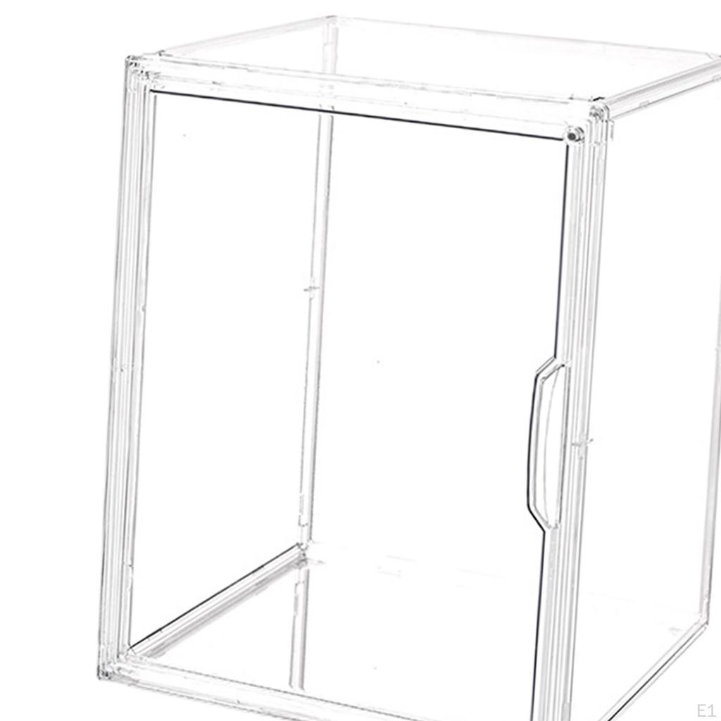 Klare Acryl Vitrine Regale für Figuren, Staubdichte Aufbewahrungsbox mit Tür