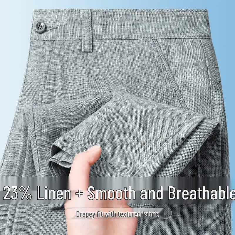 Caesar Men s Linen Blend Casual Pants 34