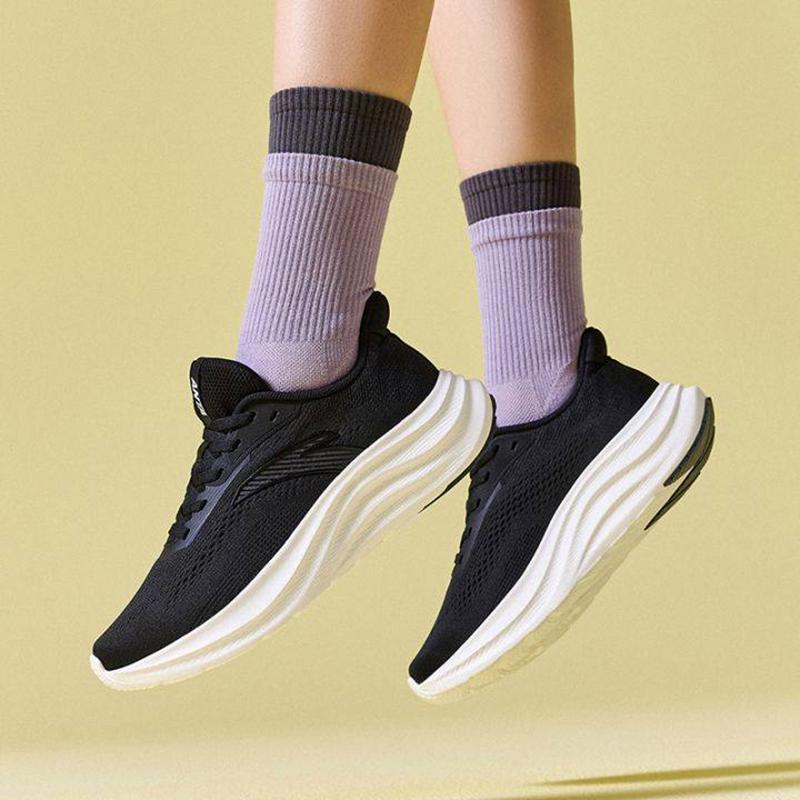 Anta Women Professional Cushioned Running Shoes Black White 122535509R-6