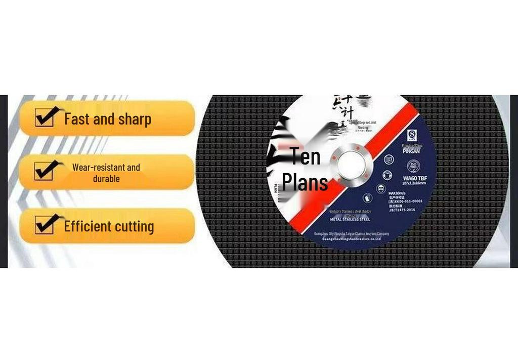 Ultra-Thin 100mm Cutting Disc for Angle Grinder, 107x1.2x16mm, Metal & Stainless Steel Grinding Wheel.