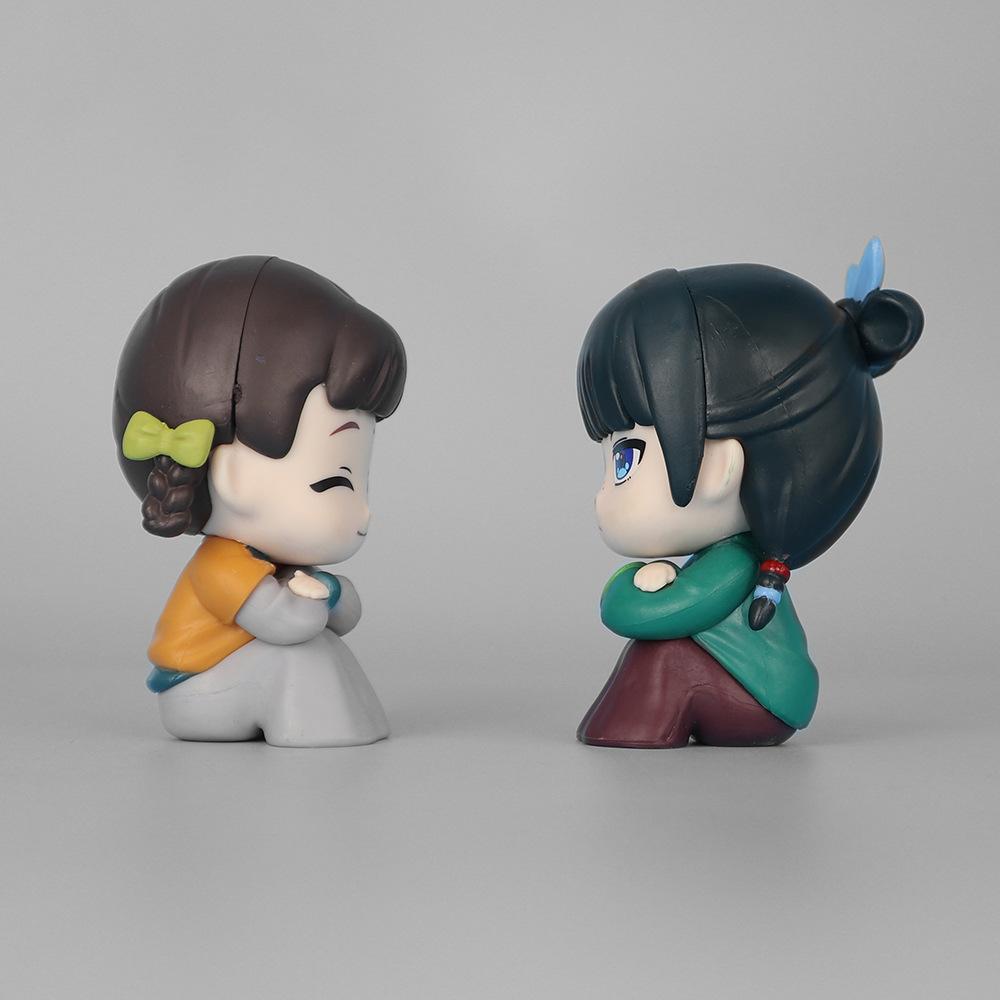 Em Estoque Os Diários do Apotecário Maomao Jinshi Mini Figura Anime Periferia Kawaii Brinquedos Sentados Enfeites de Mesa Carro Modelo Presentes
