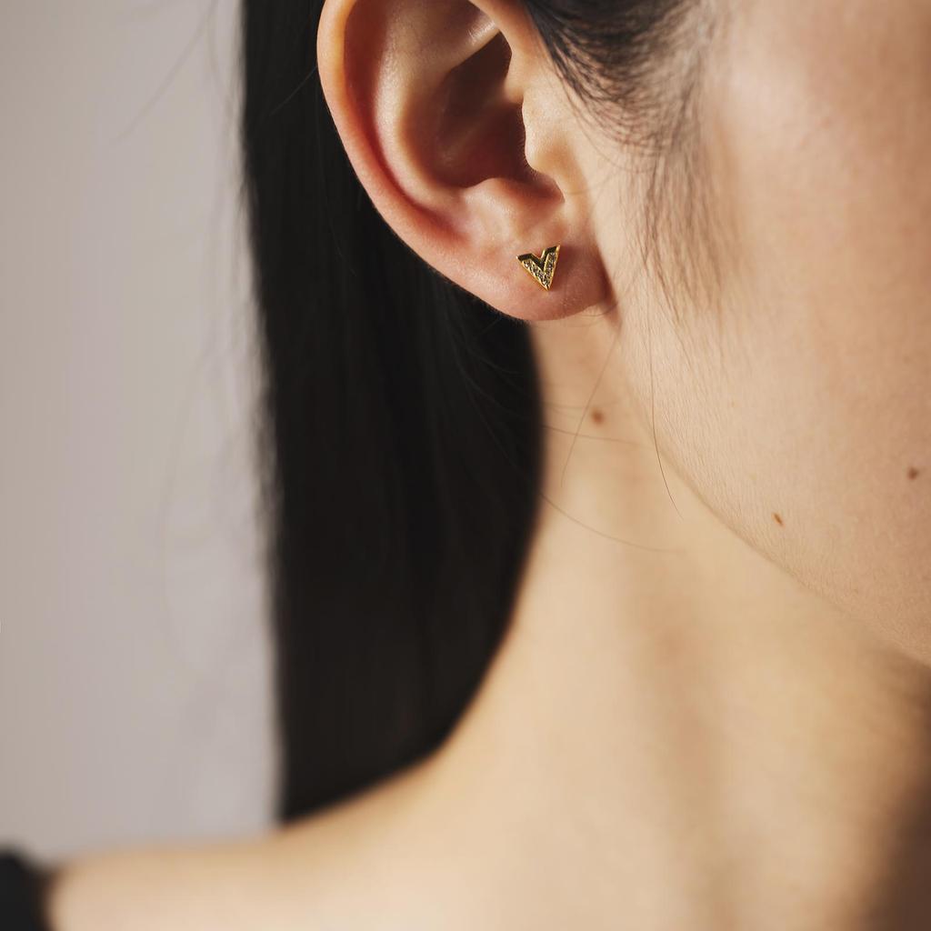 ANDYWEN 925 Sterlingové Stříbro Zlato V Zirkon CZ Puzetové Náušnice Piercing Klipy Ženy Luxusní Jemné Šperky 2023 Křišťálové Šperky