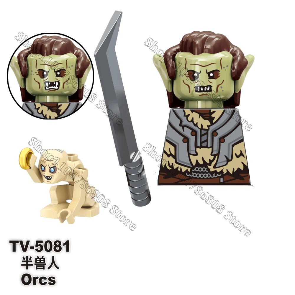 

Аниме-фигурка Властелин колец Урук-хай Боромир ОРКИ модель строительные блоки детский подарок кирпичные игрушки