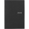 Hobonichi Notebook 2026 HON Paper Series/Black Gingham [A6/1 day, 1 page/January, Monday start]
