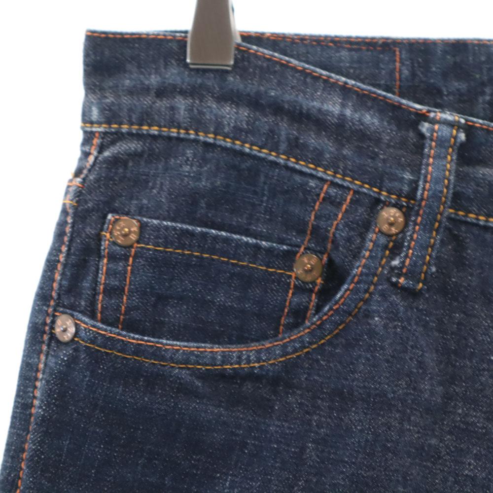 Evisu 1460 Utskåret Daikoku Familievåpen Maling Måkerød ører Denimbukser Herre Brukt
