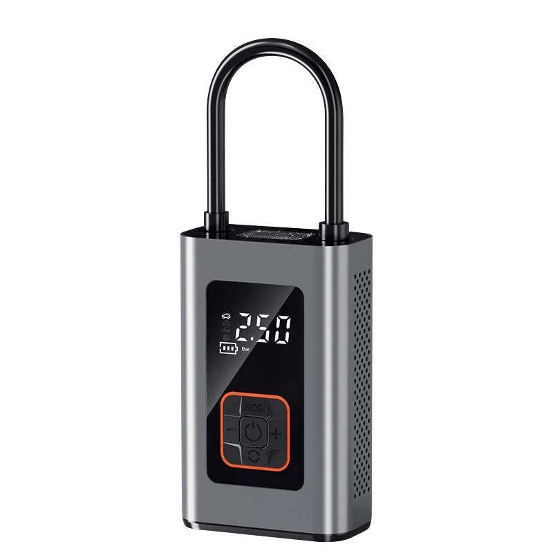 

4000 мАч автомобильный воздушный компрессор электрический насос для накачивания шин со светодиодной лампой для мотоциклов велосипедных мячей шин портативный надувной насос Battery Powered белый