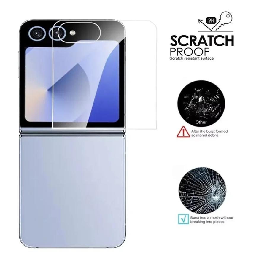 3PCS HD Tempered Glass Film Outer Small Screen Protector For Samsung Galaxy Z Flip 7 Flip 6 5G Flip7 FE