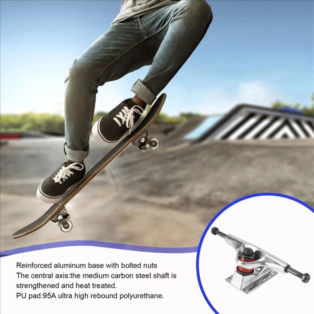 Slagvastheid 5-inch Skateboard Trucks Dubbele Rocker Skateboard Brug Buitensporten