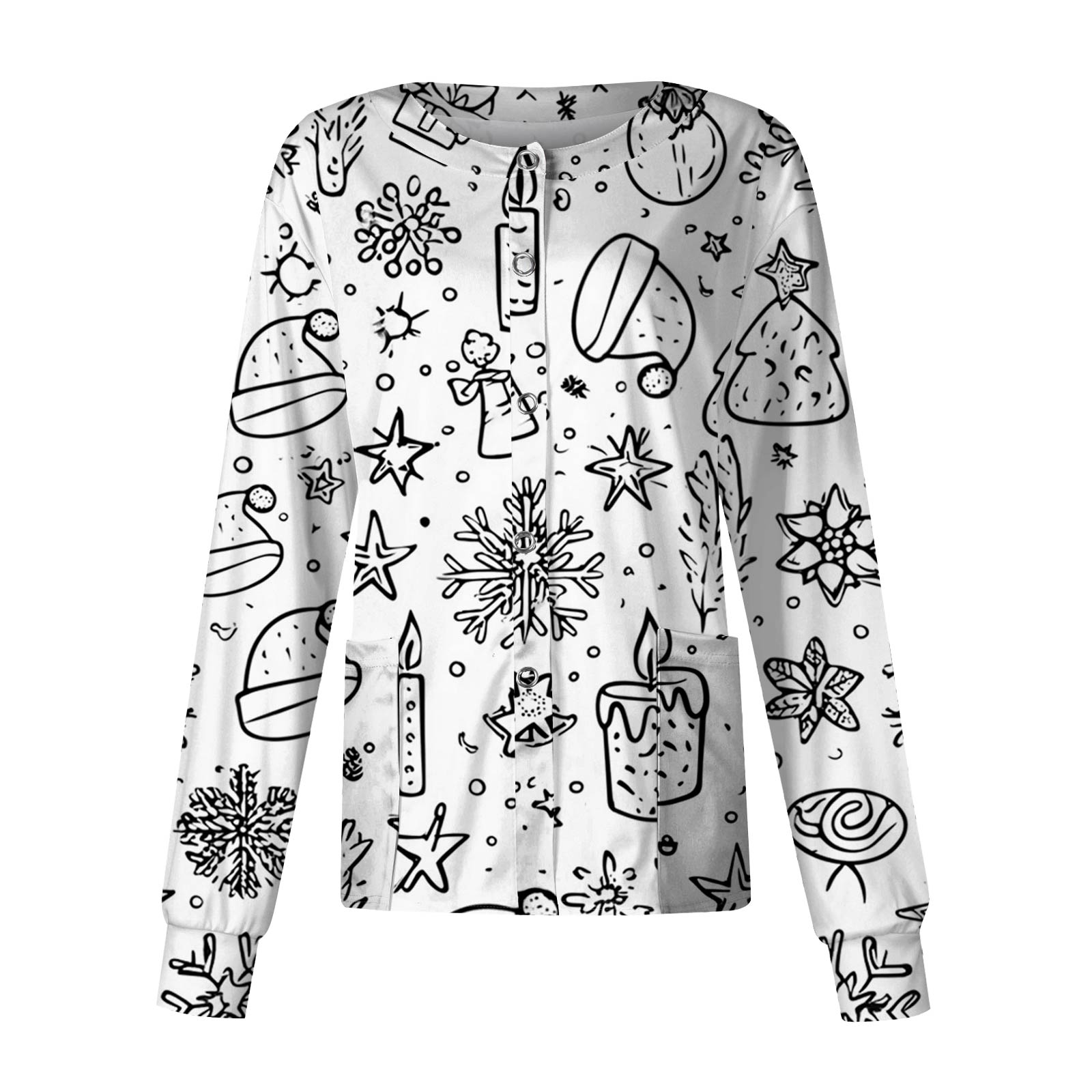 

Женский повседневный топ с длинным рукавом, на одной пуговице, с принтом, быстросохнущий XL белый