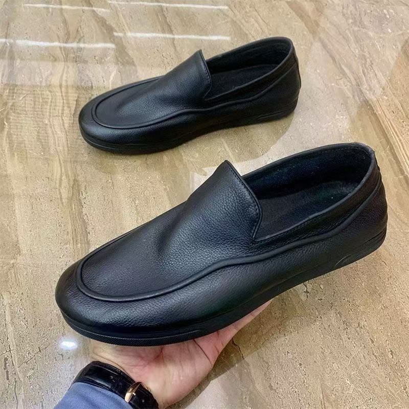 Fashion Lightweight Flat Man Casual Shoe Plain 2025 Trend Footwear Offer In Promotion Comfortable On Sale Fashion Leather Shoes for Men