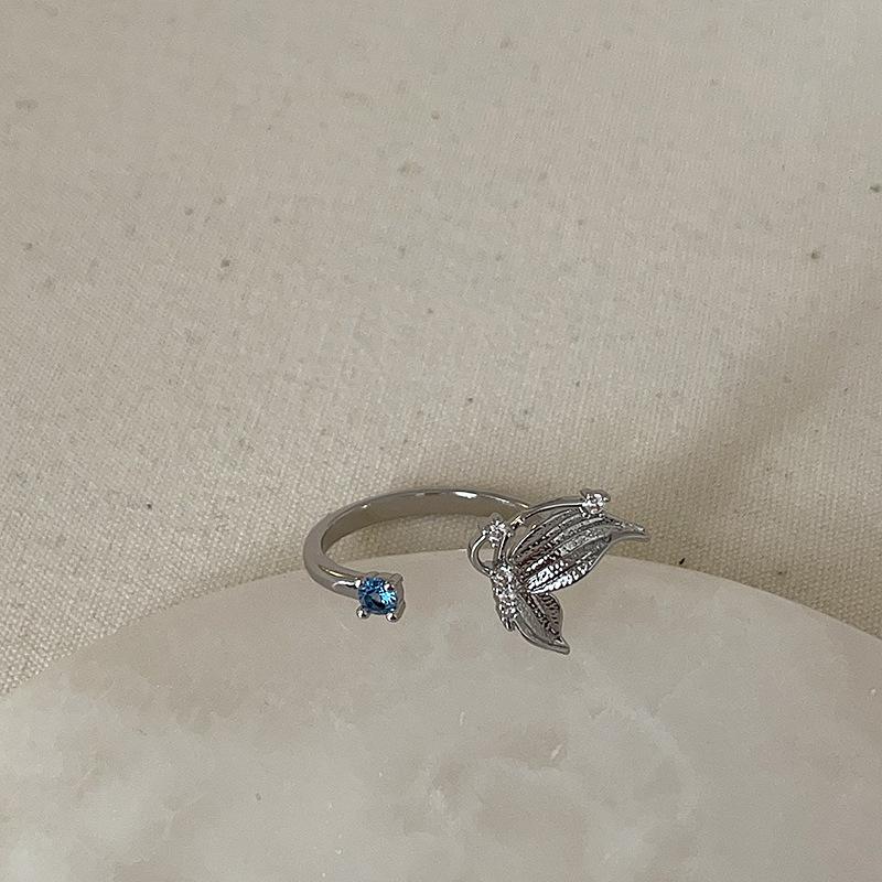 Light Luxury Simple Pearl Bow Open Ring Collection Female Personality Unique Exquisite Fashion Versatile Ring Ring