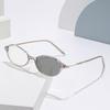 Fashionable Oval-Frame Photochromic Myopia Glasses High Definition Eye Protection Anti-Blue Light Eyewear Diopter 0 To -4.0