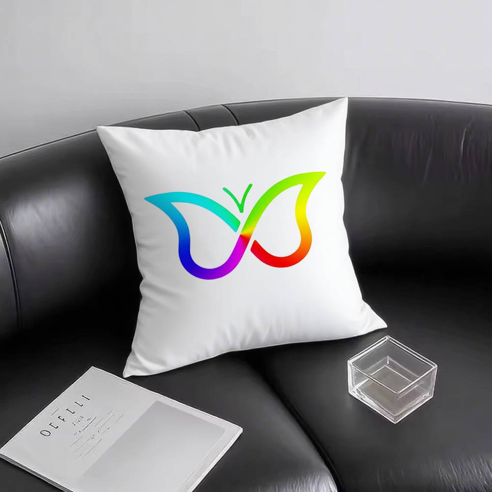 1 Stk. ADHS B-Schmetterling Kissenbezug Quadrat Schlafzimmer Sofa Freizeit Komfort Kissen Auto Wohnzimmer Heimdekoration