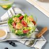 350/600ml Salatschüssel Hitzebeständig Matcha-Schale Mehrzweck Glasrührschüssel Joghurt