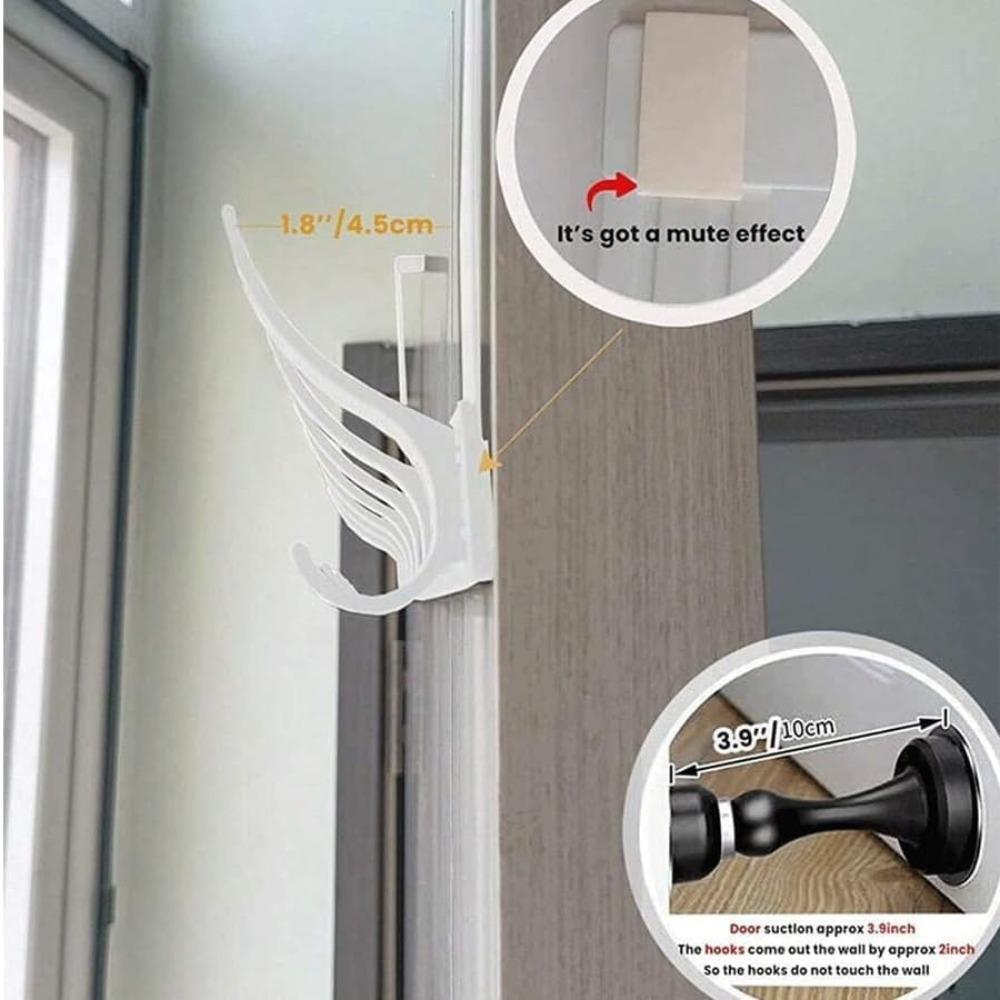 Over The Door Hooks 12-Hook Door Hanger Organizer for Bathroom & Bedroom Heavy Duty Over Door Towel Rack Coat Hat Bag Hanger with Rust-Resistant Hooks