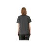Ganni Letter Print Round Neck Short Sleeve T-Shirt Women tops Dark-Gray T3590490