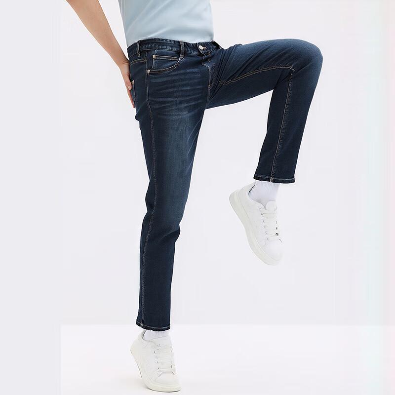 

Septwolves Men s High-Stretch Washed Straight-Leg Jeans 32