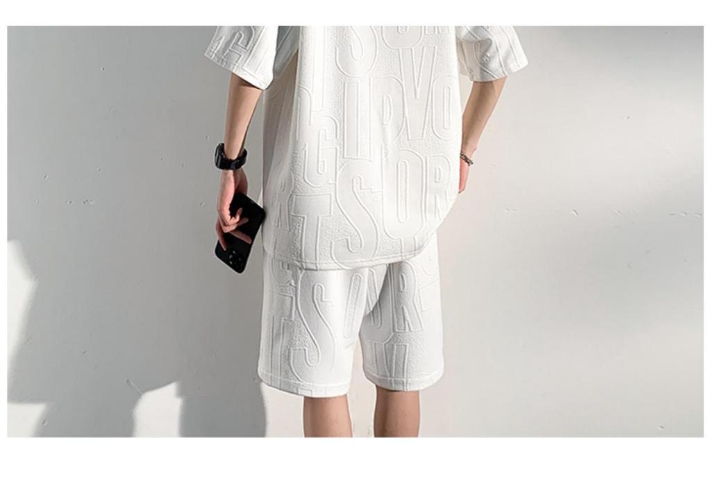 Men's Plus Size Casual Summer Two-Piece Set: Short-Sleeve T-shirt & Shorts