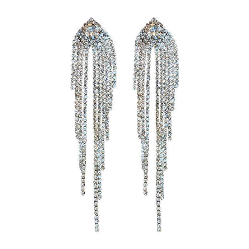 2025 Luxury Bridal Tassel Earrings: Exquisite, Light, Exaggerated Design for Women