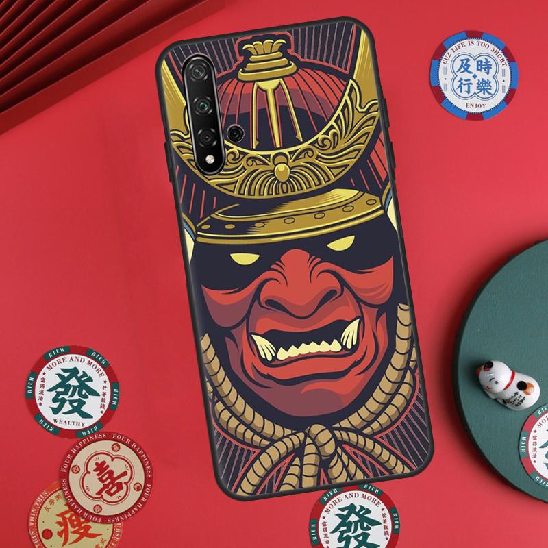 Samurai Mask Demon For Huawei Nova Y60 Y70 Y90 Y72 Y73 Y61 Y91 7i 8i 11i 12i 12s 9 10 SE P20 P30 P40 Lite Case
