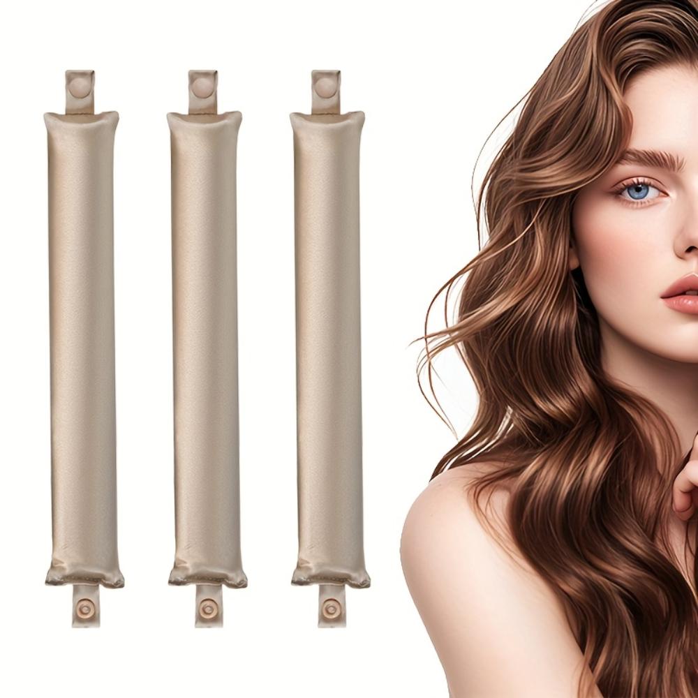 

Повязка для завивки волос без нагрева для ночных локонов, атласные бигуди для волос без нагрева, мягкие гибкие стержни для сна, аксессуары для ленивой укладки волос хаки