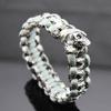 Braccialetti Bangle di Sopravvivenza in Paracord da Esterno Uomo Tono Argento Braccialetto da Polso con Corda Teschio Campeggio Escursionismo Braccialetto con Fibbia di Emergenza Gioielli