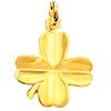 Pendentif Trèfle à 4 Feuilles Plaqué Or - Porte-bonheur Vintage 1798 - Occasion Parfait état