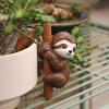 1 sloth climbing pendant, cute design/fun scene decoration, flowerpot/water cup/fish tank multi scene decoration