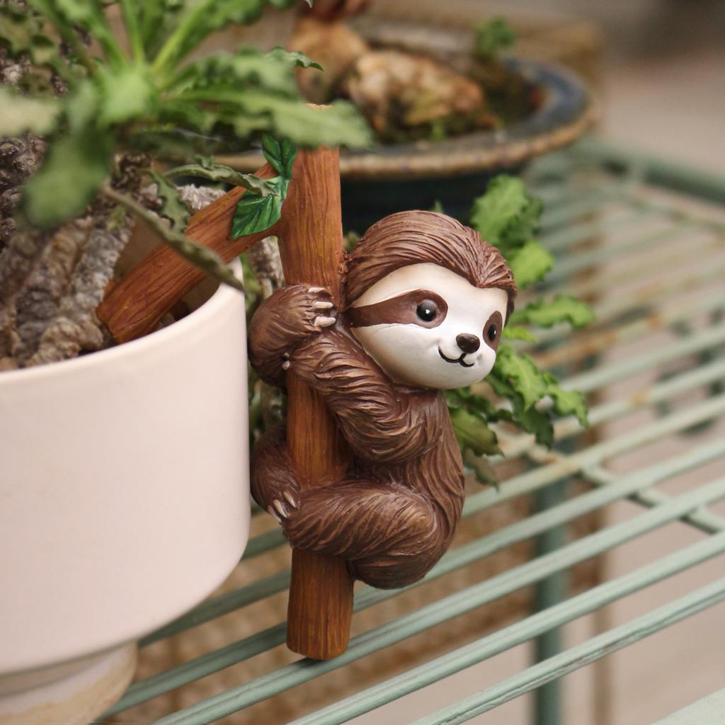 1 sloth climbing pendant, cute design/fun scene decoration, flowerpot/water cup/fish tank multi scene decoration