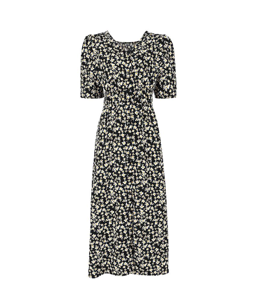 SOUP Smoke Banding Flower Long Dress (Oa4Opt8)