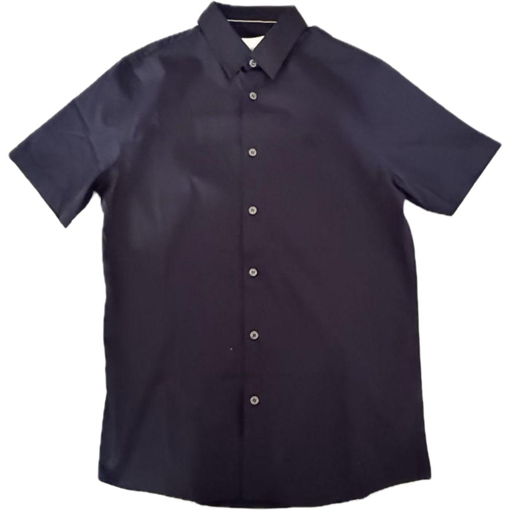 Calvin Klein Minimalist Comfortable Solid Color Embroidered Logo Short Sleeve Shirt Men shirts J324459-CHW
