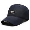 Cappellino da Baseball da Uomo Asciugatura Rapida Traspirante Con Visiera Curva Per Protezione Solare all'Aperto