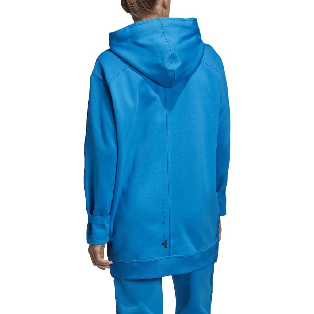 adidas Felpa Casual a Maniche Lunghe con Cappuccio Monocolore da Donna Felpa Blu DT9221