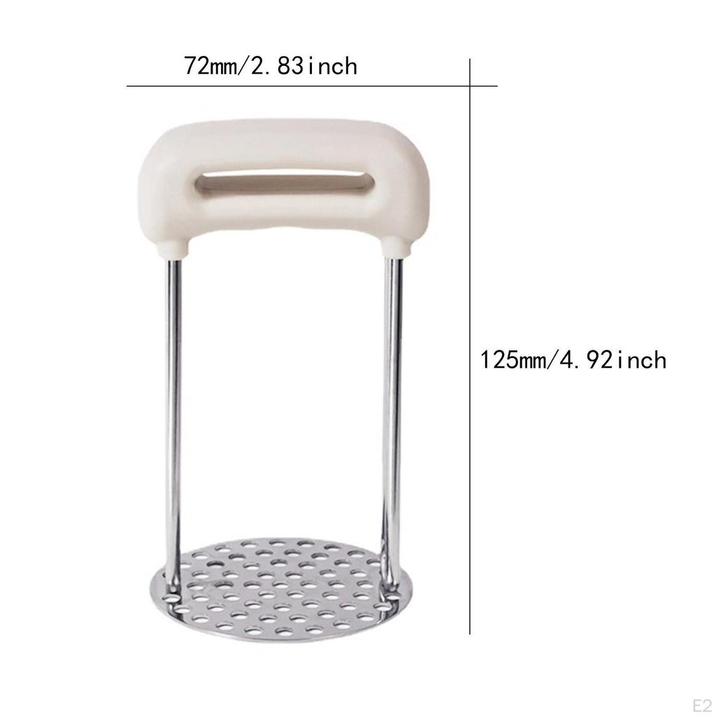 Manueller Kartoffelstampfer, Lebensmittelstampfer, Küchenhelfer für Gemüse, Obst, Kartoffeln, Erbsen