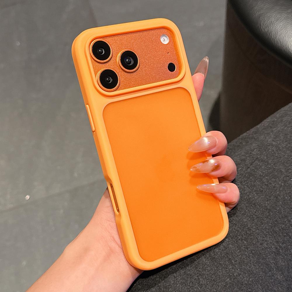 

Black Matte Shockproof Case for Iphone Air 17E 17 E 16E 16 Pro Max 15 Plus 14 13 12 17Pro Frosted Translucent Back Phone Cover Accessories iphone 12 помаранчевий