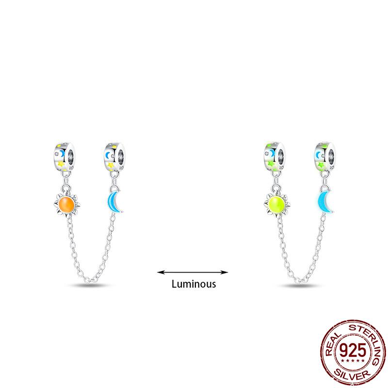Copper Glow Halloween Series Charms Fit Original Pan Bracelet Diy Beads For Women Birthday Fine Jewelry Gift