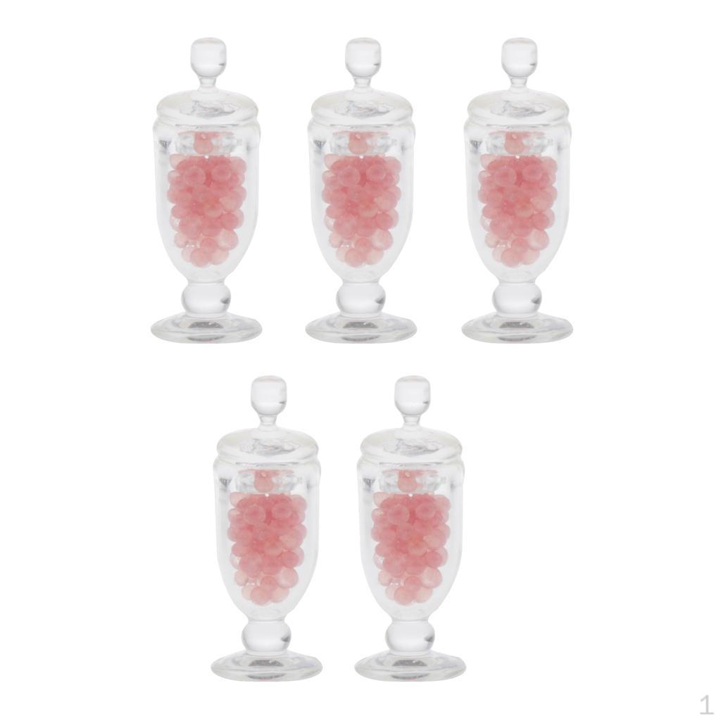 

1/12 Jars Bottles Dolls House Miniature Furniture Decoration Red