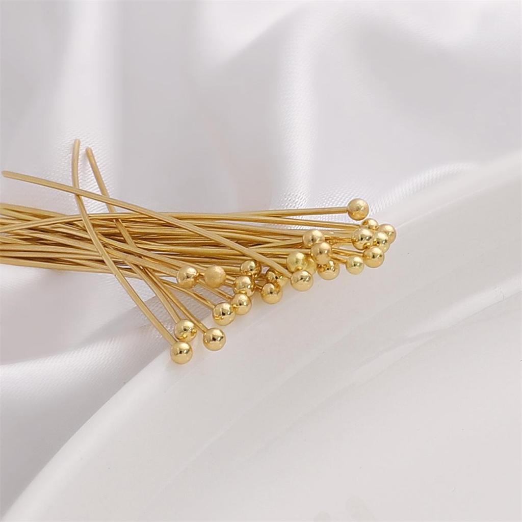 Color-Stable 14K Gold-Filled Ball Pin Jewelry Accessories: Bracelet, Earrings, Pendant, Hair Stick