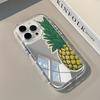 Fresh Summer Day Pineapple Pattern Phone Case For iPhone 11 12 13 14 15 16 17 Pro Max X XR XS 17 Air 7 8 Plus Back Mirror Cover