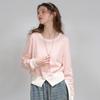 Damen Casual Gestreifter Pullover mit langen Ärmeln
