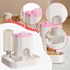 Food Feeder and Waterer Automatic Double Bowl Stable Non Slip Pet Feeding Dispenser for Dog Home Use