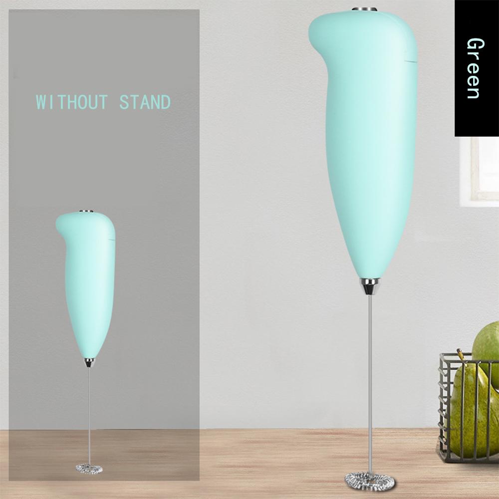 

Электрический вспениватель молока, пенообразователь для кофе, взбивалка для яиц, мешалка, мини-портативный блендер, миксер для напитков, кухонный венчик, инструменты, аксессуары CN зелёный