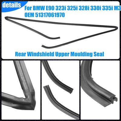 51317061970 E90 Carro Traseiro Superior Porta-malas Para-brisa Superior Moldura Acabamento Vedação Para BMW E90 323i 325i 328i 330i 335i M3