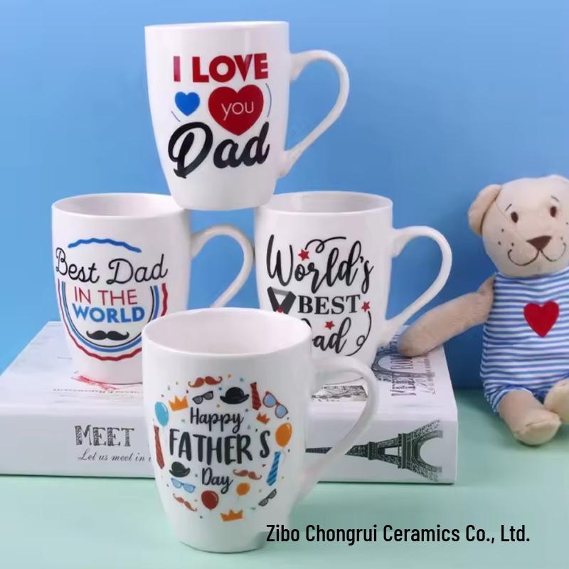 Personalisierte konische Keramik-Trommeltasse, 11oz Becher mit großem Bauchvolumen
