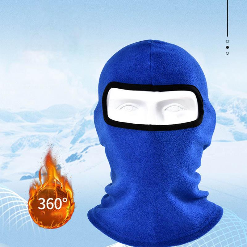 Winter Warm Hood Men's Windproof and Cold-proof Motorcycle Fleece Mask Ski Face Mask Outdoor Cycling Equipment
