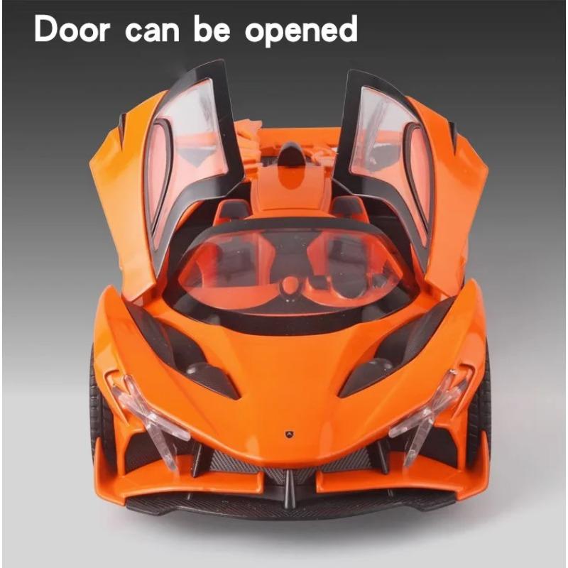 1/24 Diecast Apollo Project Evo Track Roadster Model Car Metal Miniature Car Sound & Light Collection Vehicle Toys For Boys Gift