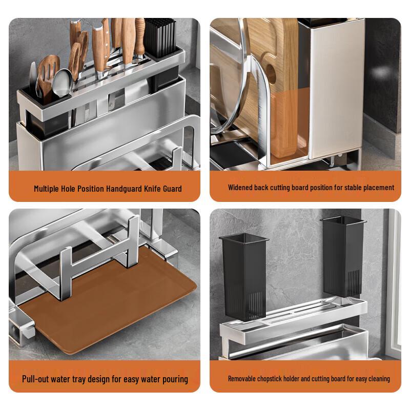 Multifunctional Kitchen Knife & Utensil Organizer