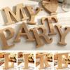 Wooden Alphabet Letter Ornament Home Wedding Party Wall Hanging DIY Letter Sign Decor Wood Decoration
