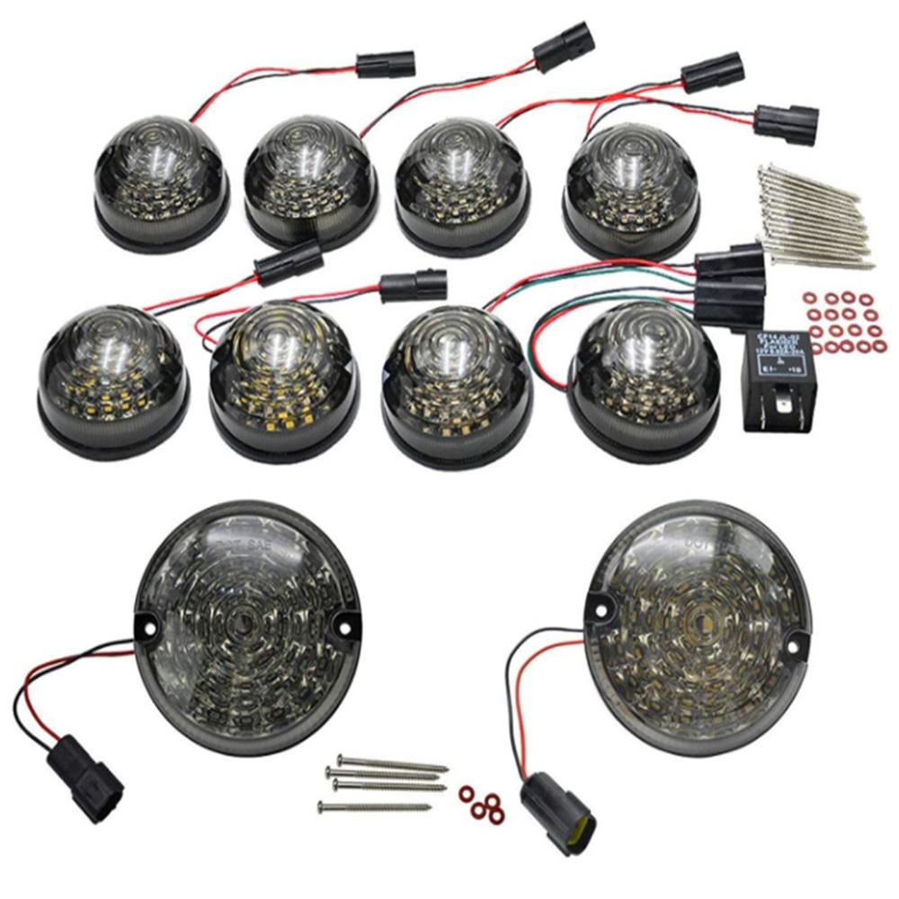 

Complete Kit Upgrade Smoke LED Turn Signal Light For Land Rover Defender 90-16
